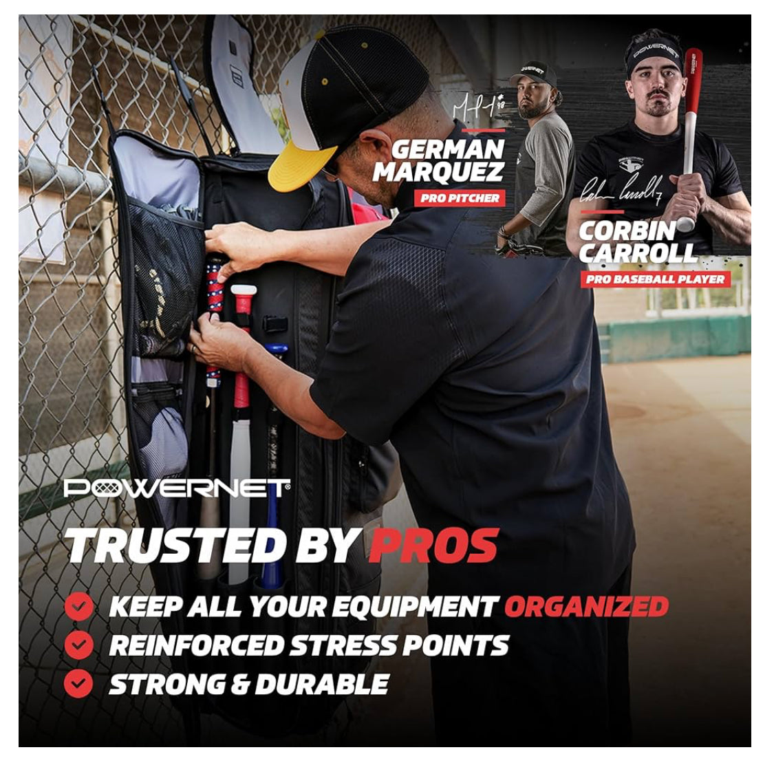 PowerNet Coaches Gear Transporter Wheeled Bag