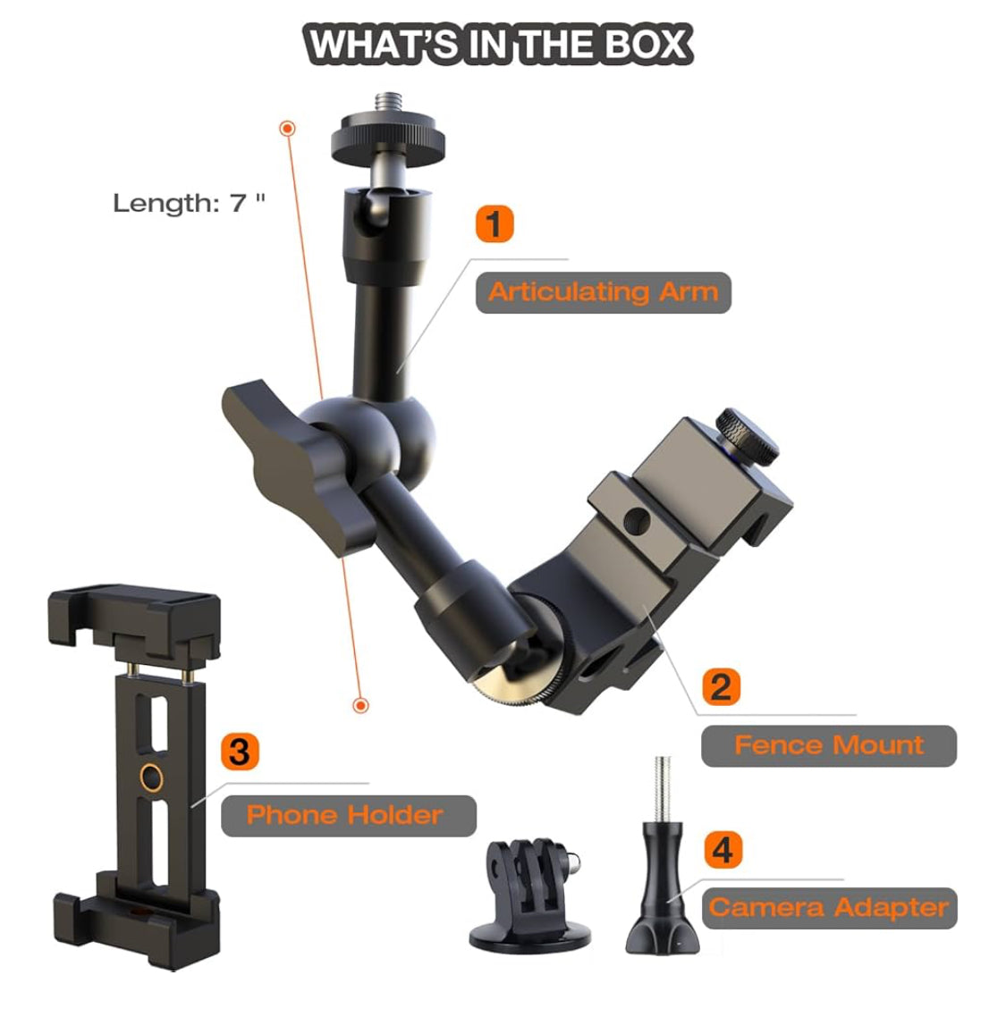 Camera / Phone Fence Mount for Streaming