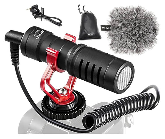 MOVO VXR10 Mini Shotgun Mic for Streaming