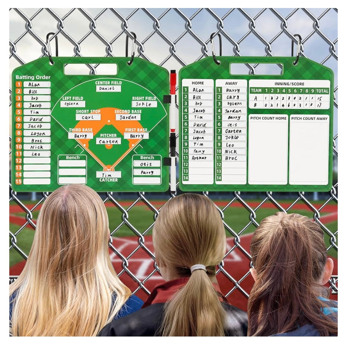 Magnetic Baseball Lineup Board