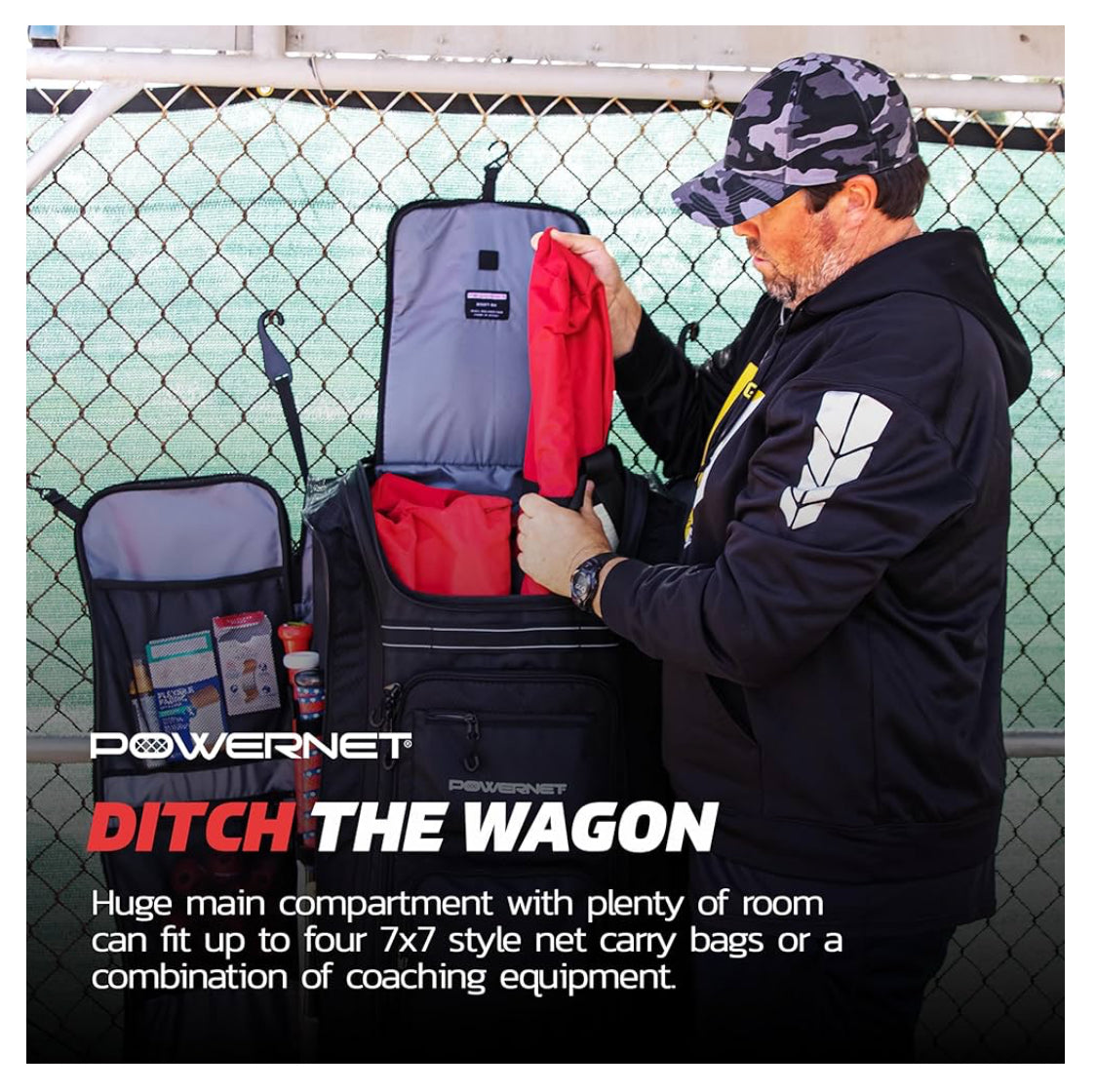 PowerNet Coaches Gear Transporter Wheeled Bag