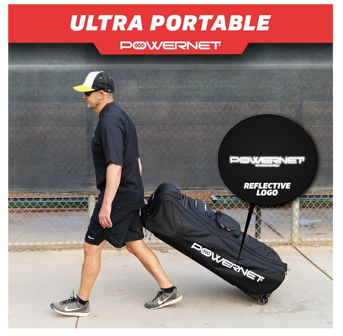 PowerNet Coaches Gear Transporter Wheeled Bag