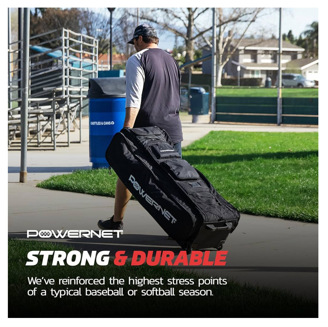 PowerNet Coaches Gear Transporter Wheeled Bag