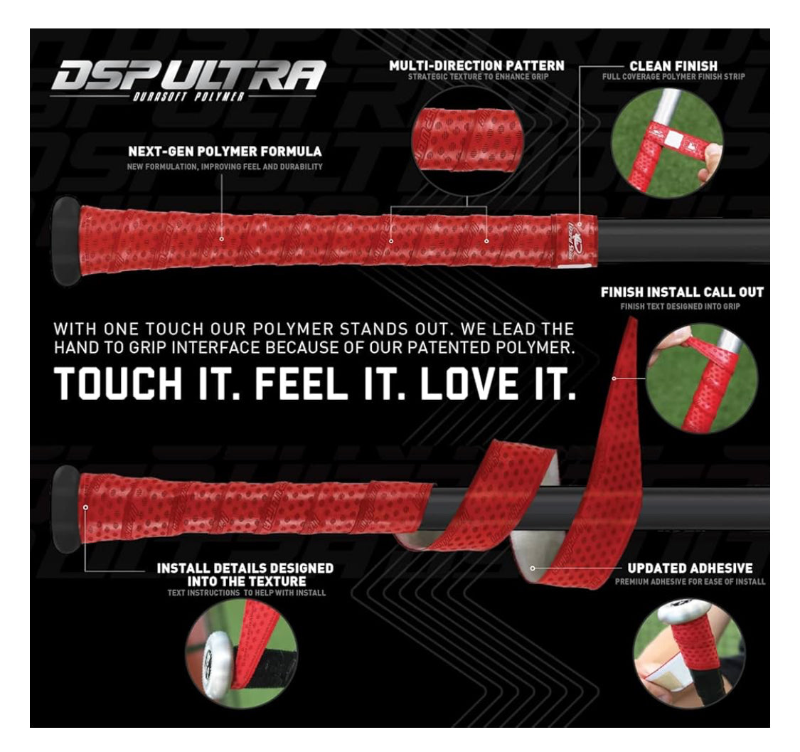 Lizard Skins DSP Ultra 1.1mm Bat Grip - BLACK